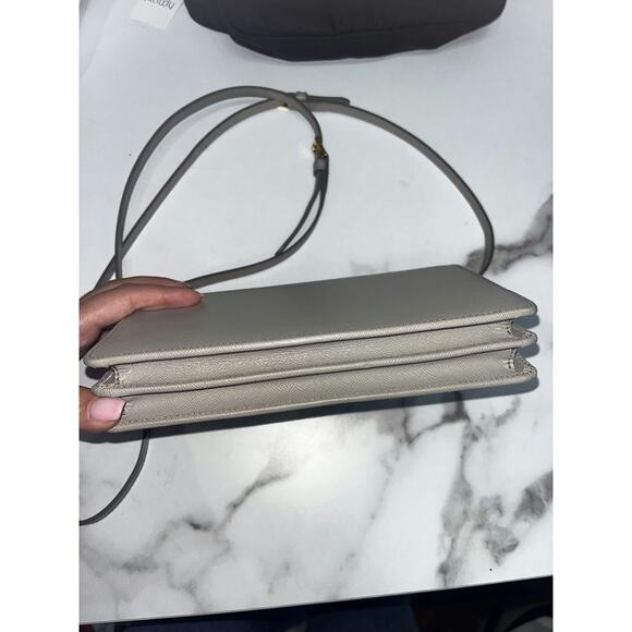 Prada Grey Leather Crossbody Bag - Like New Condition - Picture 4 of 4